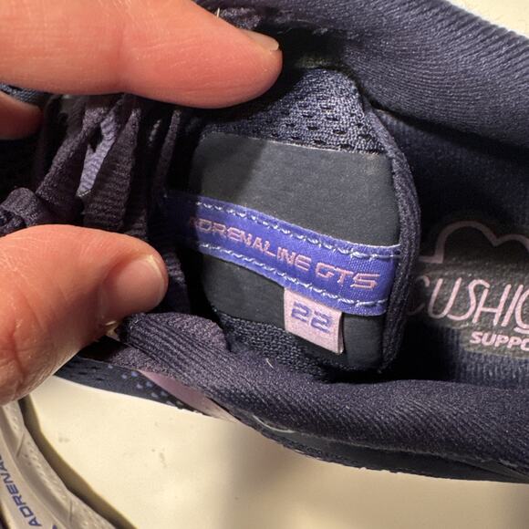 Brooks Adrenaline GTS 22 Womens Running Shoes Navy Purple Size 8 - Picture 8 of 8